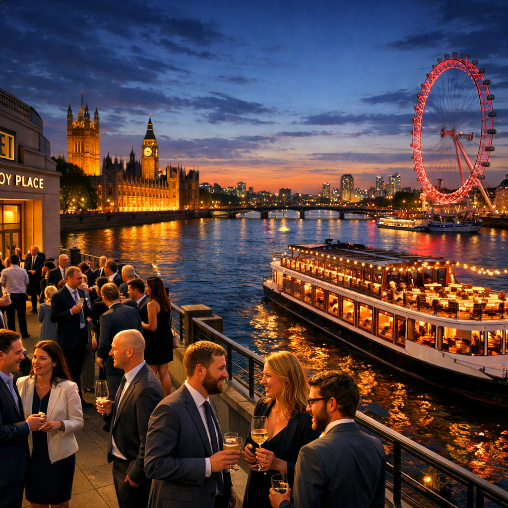 IET Savoy Place Twilight Thames Gala Dinner