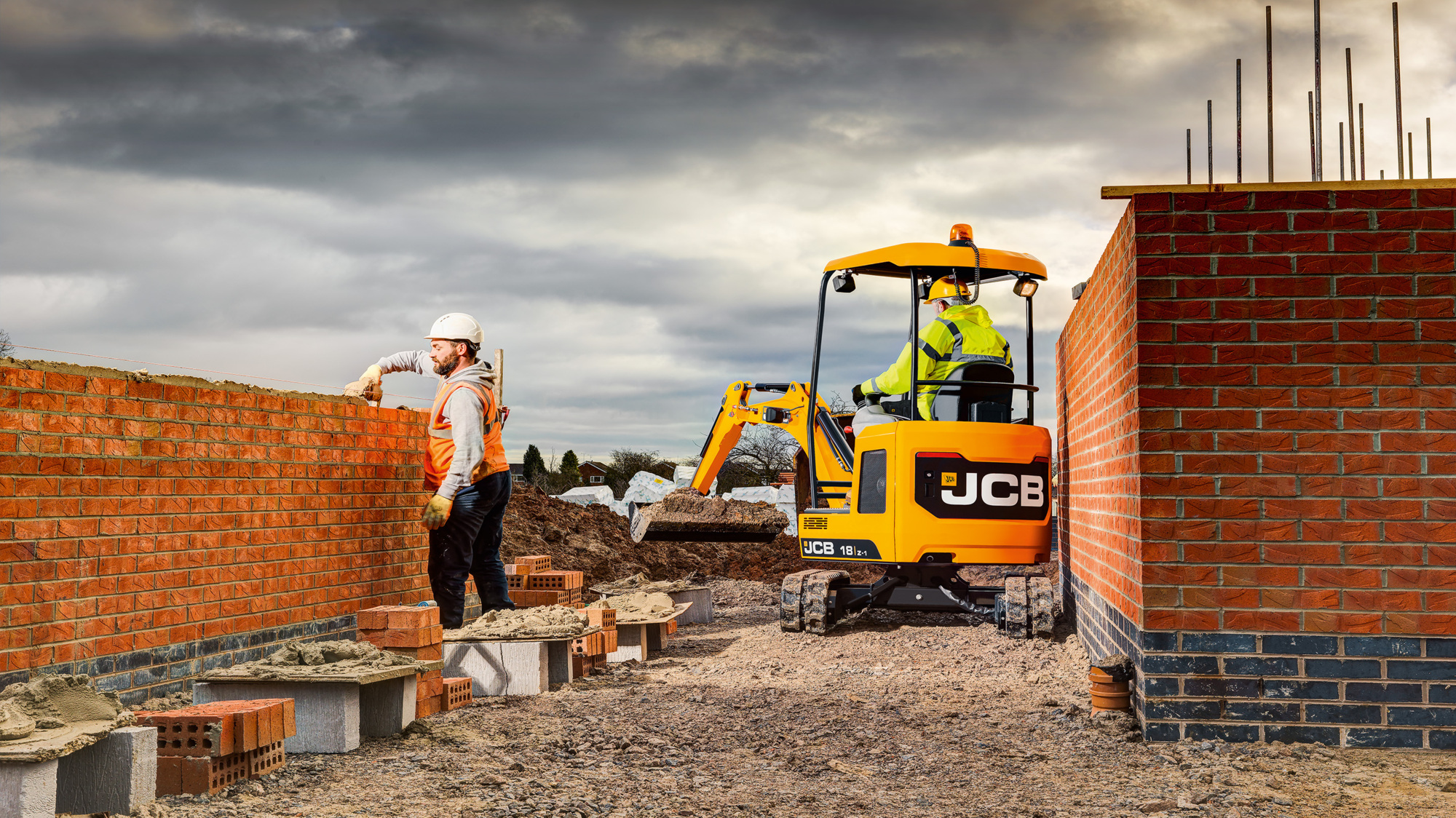 JCB 18Z-1. Press