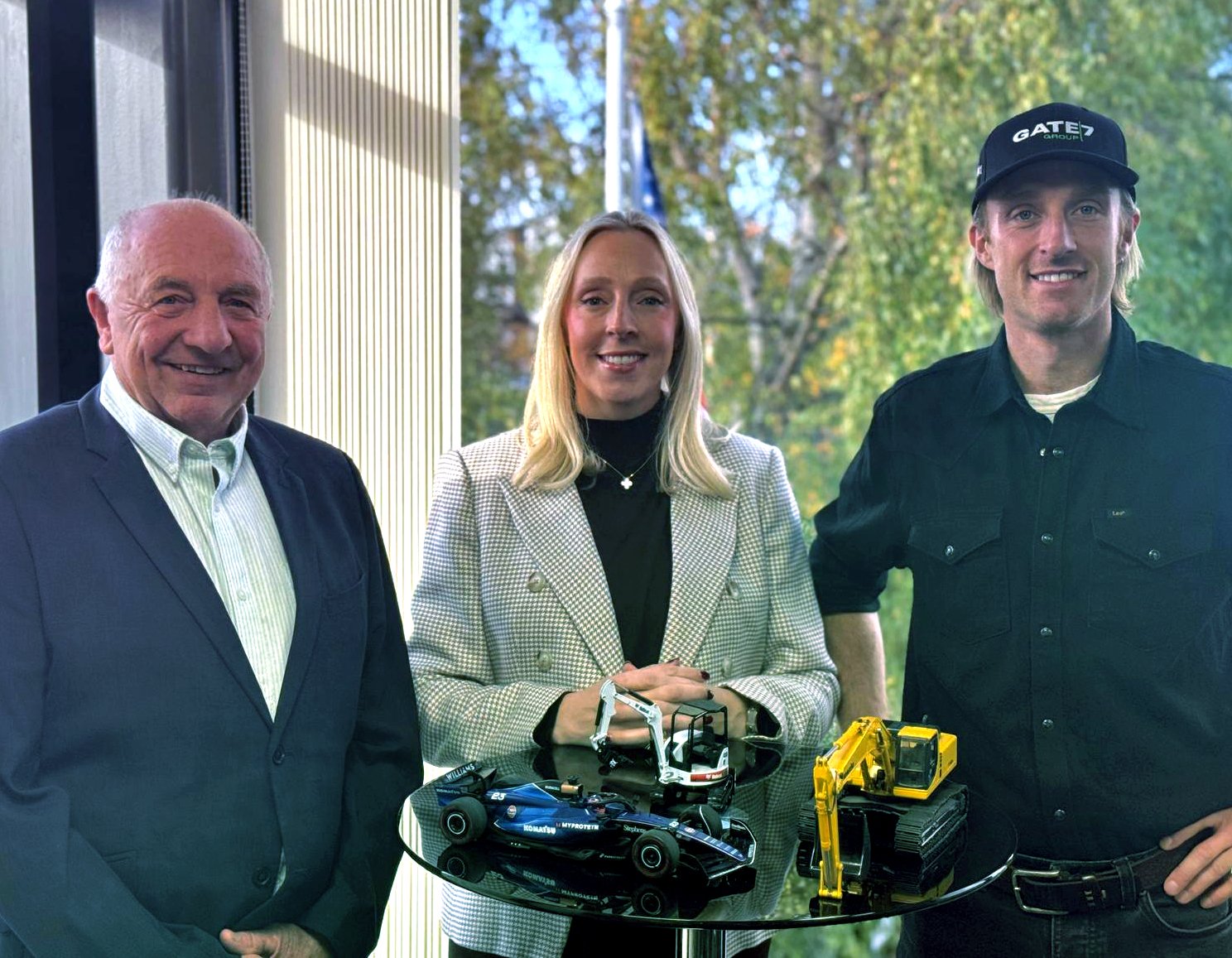 Left to right Keith Wickham, Sophie Wickham and Harry Wickham