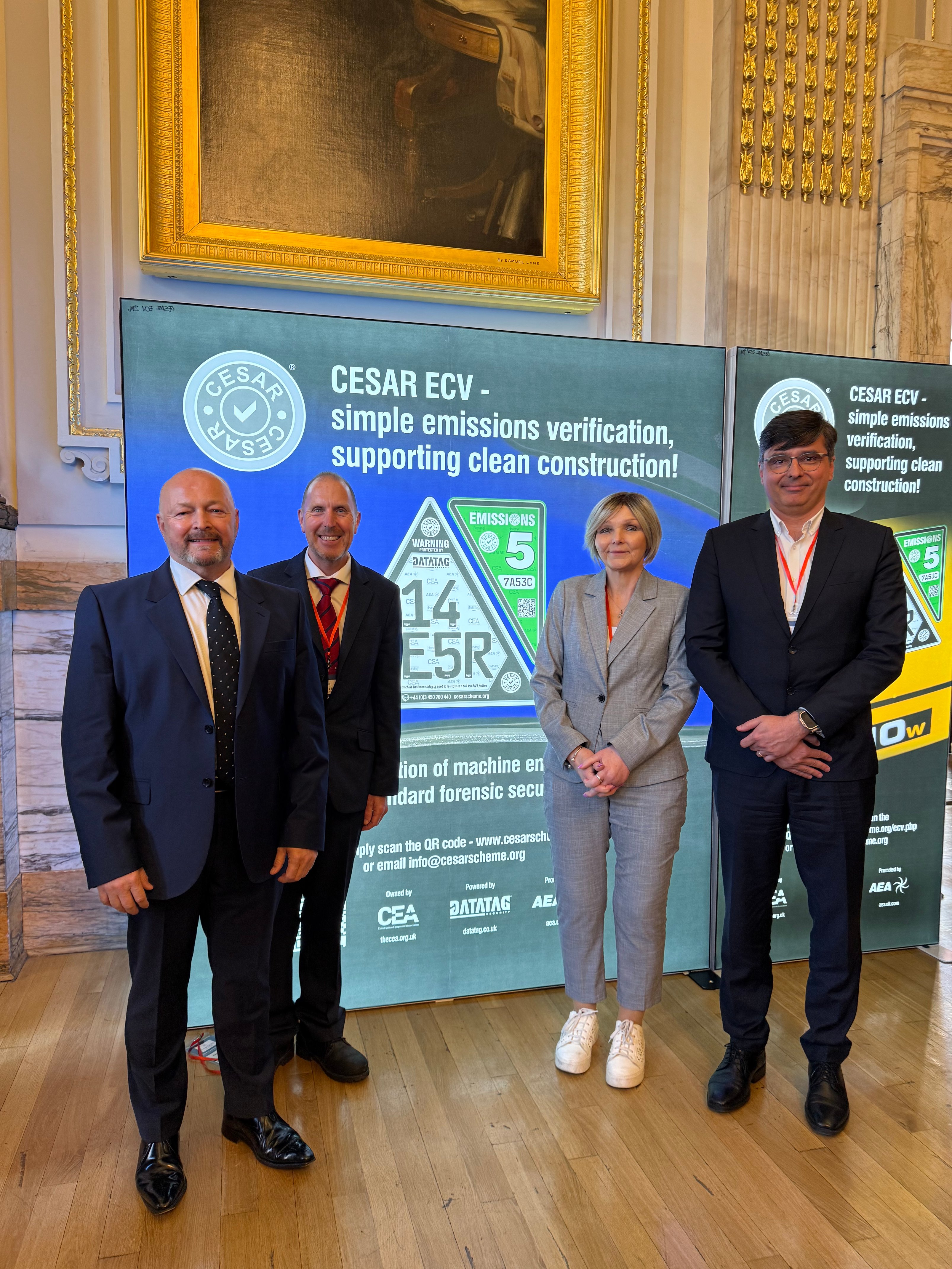 Left to right Kevin Howells, Managing Director, Datatag; Alan Beech, Chairman, AMPS; Viki Bell, CEO, CEA; and Tiago Courinha, Global Business Head for Power Generation
